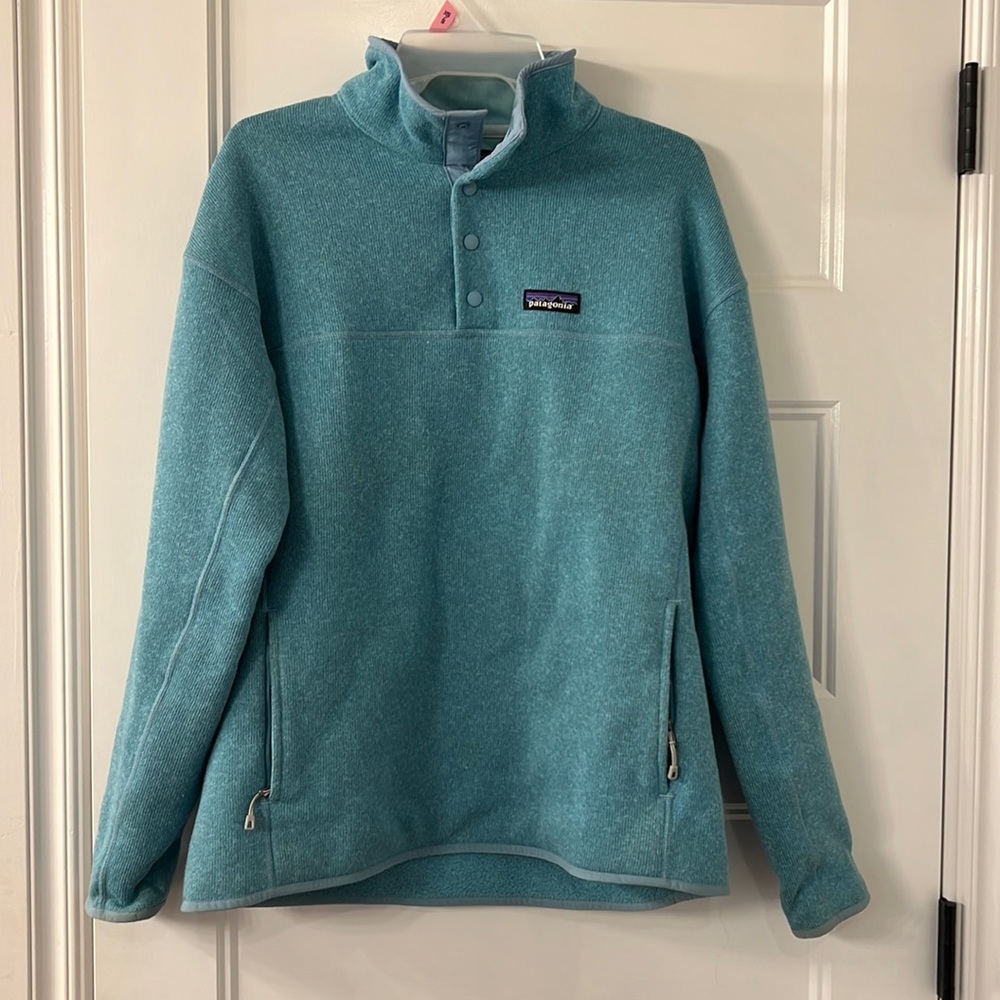 Like NEW light blue Patagonia pullover! This is in GREAT condition! - Picture 1 of 3